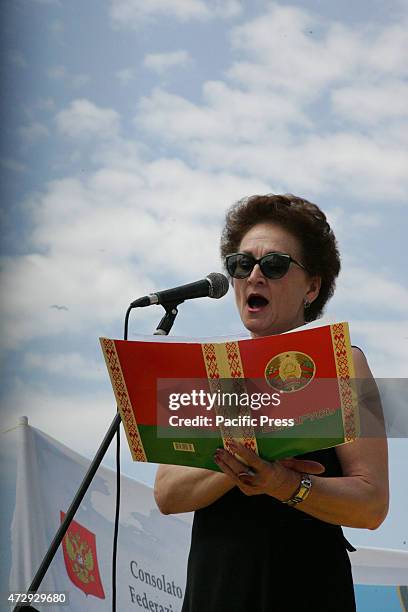 People join in the commemoration of the WWII 70th anniversary in Naples, where there are concert of songs for Soviet World War II and an exhibition...