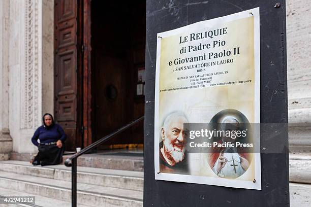 In the Catholic Church of St. Saviour in Laurel in Rome they are kept the relics of St. Padre Pio of Pietrelcina and Blessed John Paul II.