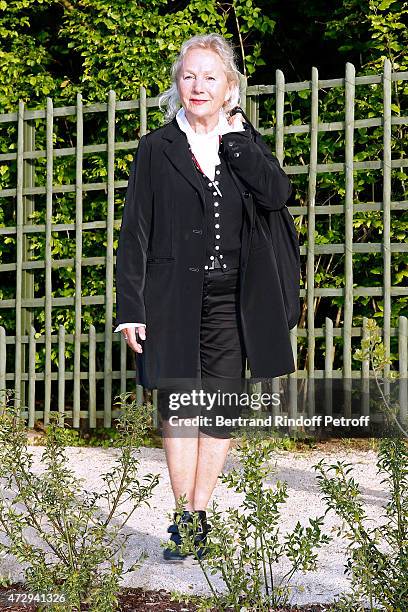 Agnes B. Attends the Inauguration of the "Bosquet du Theatre d'eau" of the Chateau de Versailles on May 10, 2015 in Versailles, France.