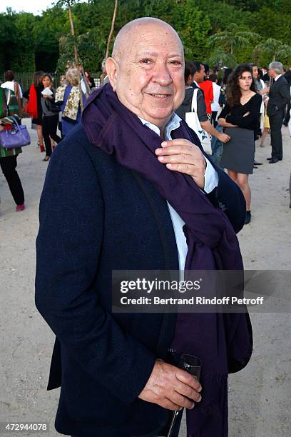 Contemporary Artist Christian Boltanski attends the Inauguration of the "Bosquet du Theatre d'eau" of the Chateau de Versailles on May 10, 2015 in...