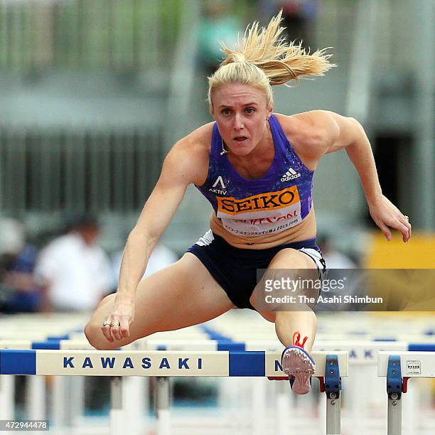 Sally Pearson of Australia competes in Women's 100mH during the Seiko Golden Grand Prix Tokyo 2015 at Todoroki Stadium on May 10, 2015 in Kawasaki,...