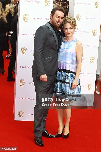 Danny Dyer and Kellie Bright attend the House of Fraser British Academy Television Awards 2015 Theatre Royal on May 10, 2015 in London, England.