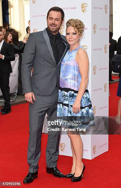 Danny Dyer and Kellie Bright attend the House of Fraser British Academy Television Awards at Theatre Royal on May 10, 2015 in London, England.