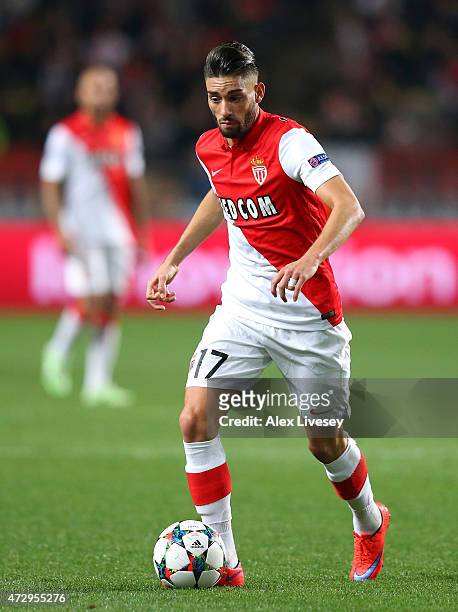 Yannick Ferreira Carrasco of Monaco during the UEFA Champions League quarter-final second leg match between AS Monaco FC and Juventus at Stade Louis...