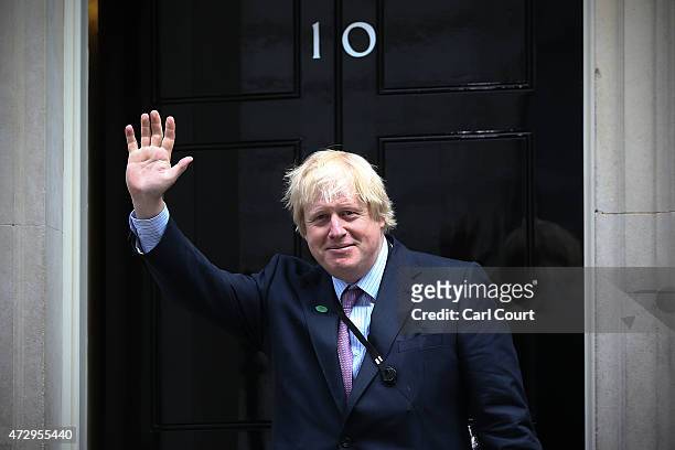 London Mayor and MP for Uxbridge and South Ruislip, Boris Johnson, arrives at Downing Street on May 11, 2015 in London, England. Prime Minister David...