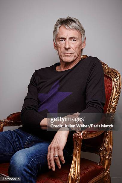 Singer and musician Paul Weller is photographed for Paris Match on February 13, 2015 in Paris, France.