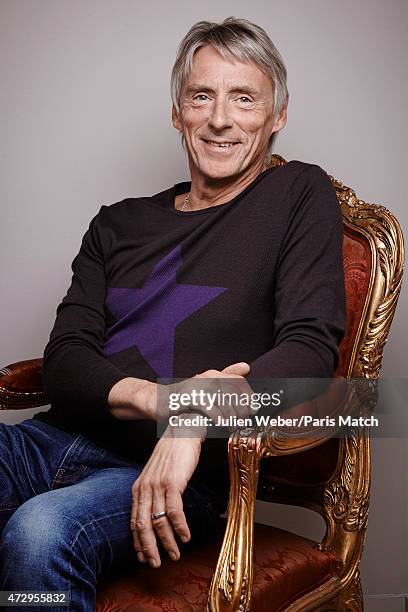 Singer and musician Paul Weller is photographed for Paris Match on February 13, 2015 in Paris, France.