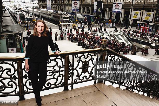 Writer Paula Hawkins is photographed for Paris Match on April 27, 2015 in Paris, France.