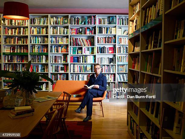 Writer David Nicholls is photographed for ES magazine on August 29, 2014 in London, England.