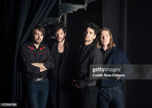 Indie rock band The Vaccines are photographed on March 29, 2015 in Glasgow, Scotland.