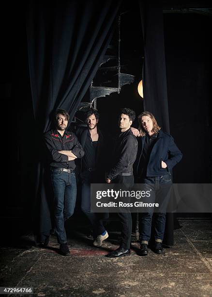 Indie rock band The Vaccines are photographed on March 29, 2015 in Glasgow, Scotland.
