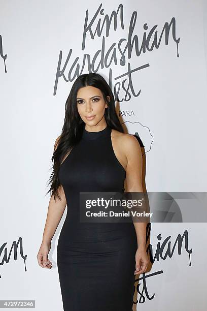 Kim Kardashian West attends the Kim Kardashian West for C&A press conference at Shopping Iguatemi on May 11, 2015 in Sao Paulo, Brazil.