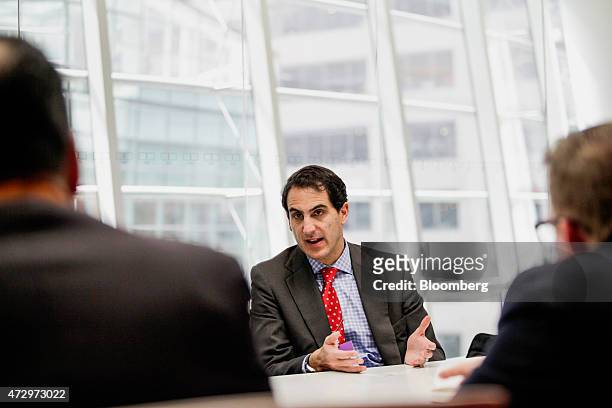 Tomas Gonzalez, Colombia's mining and energy minister, speaks during an interview in New York, U.S., on Monday, May 11, 2015. Colombia is considering...