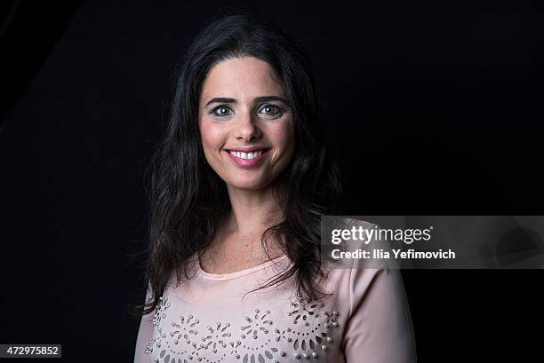 Ayelet Shaked poses for a portrait on February 24, 2015 in Tel Aviv, Israel. Ayelet Shaked of the Bayit Yehudi party is the newly appointed Justice...