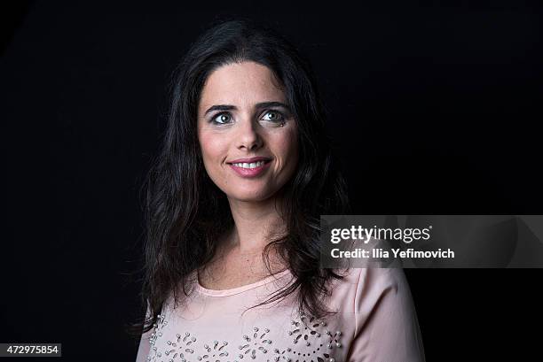 Ayelet Shaked poses for a portrait on February 24, 2015 in Tel Aviv, Israel. Ayelet Shaked of the Bayit Yehudi party is the newly appointed Justice...