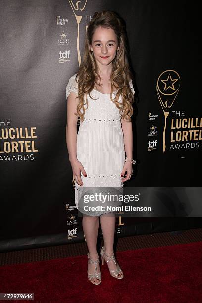 Sophia Caruso attends the 30th Annual Lucille Lortel Awards at NYU Skirball Center on May 10, 2015 in New York City.