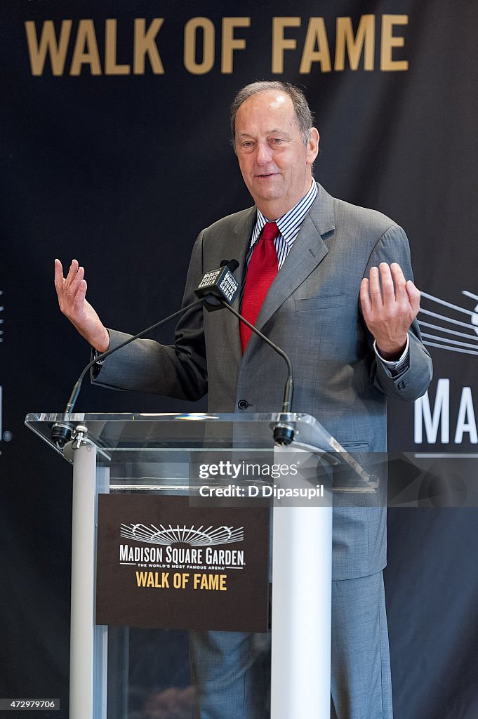 Madison Square Garden 2015 Walk Of Fame Inductions