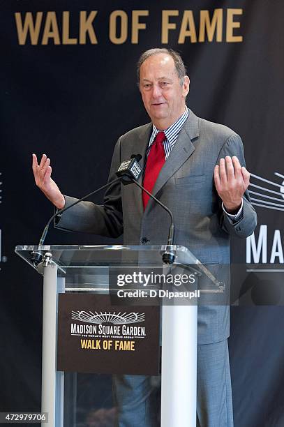 Bill Bradley speaks onstage during the Madison Square Garden 2015 Walk Of Fame Inductions at Madison Square Garden on May 11, 2015 in New York City.