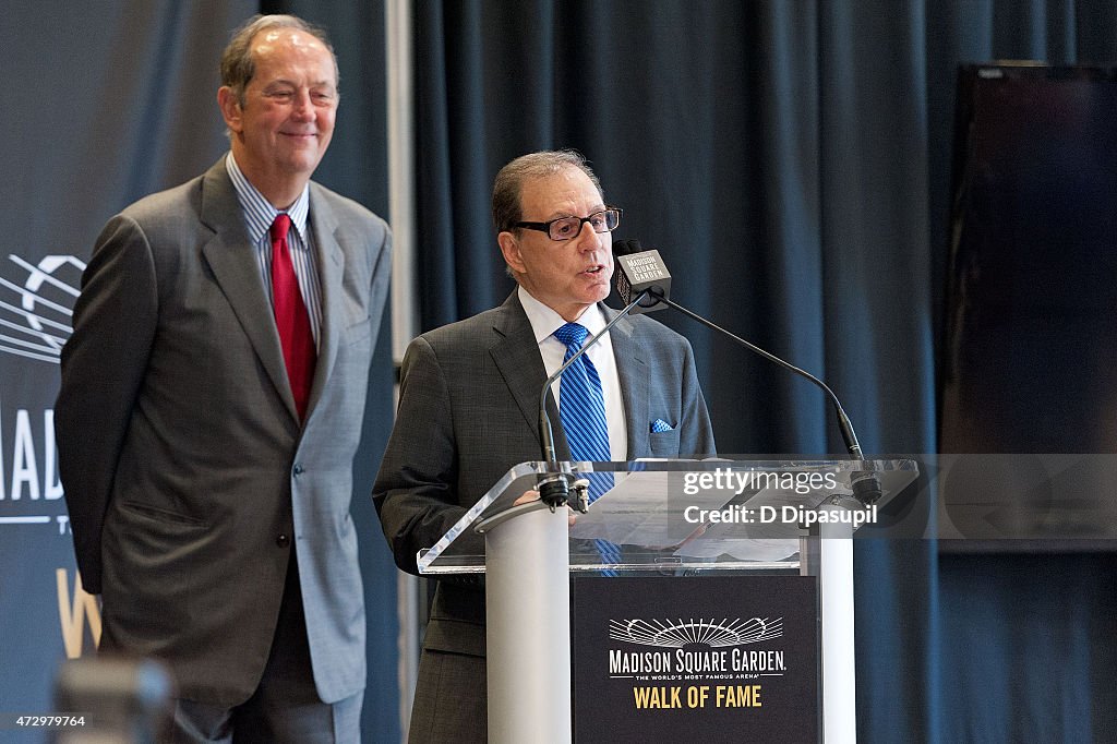 Madison Square Garden 2015 Walk Of Fame Inductions