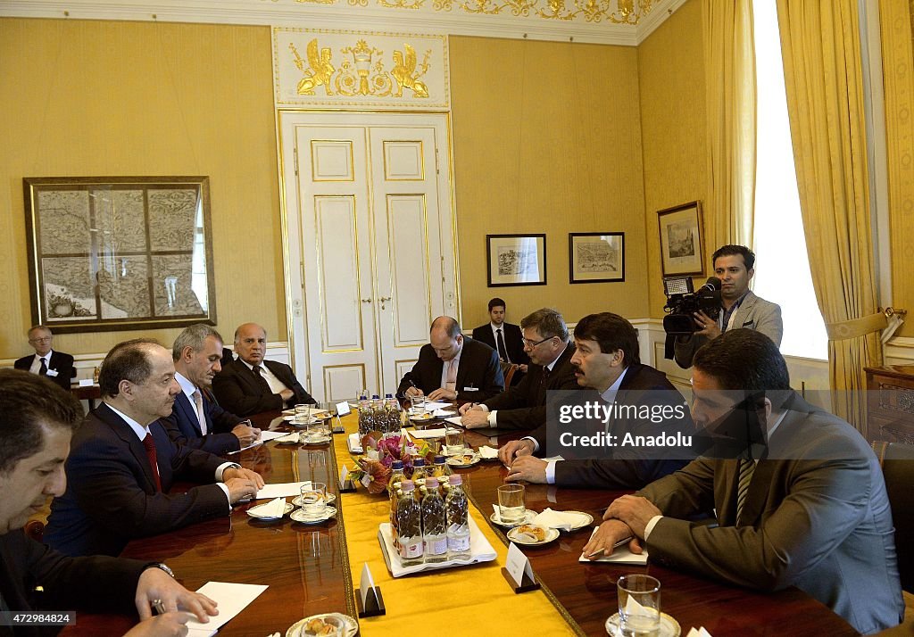 KRG President Masoud Barzani in Budapest