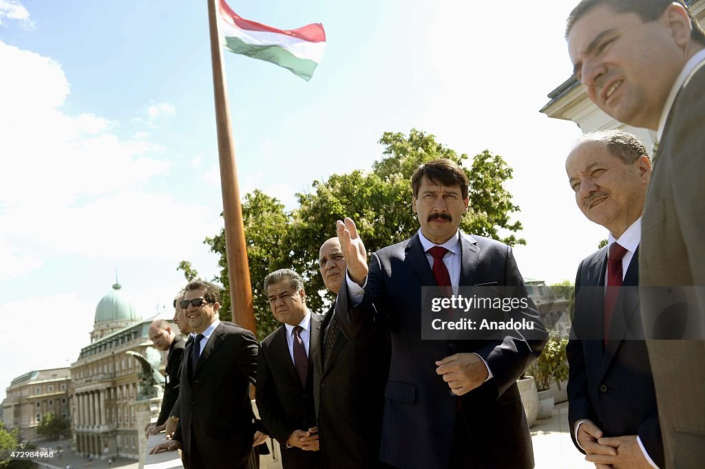 KRG President Masoud Barzani in Budapest