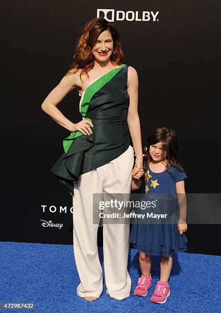 Actress Kathryn Hahn and daughter Mae Sandler attend Disney's 'Tomorrowland' - Los Angeles Premiere at AMC Downtown Disney 12 Theater on May 9, 2015...