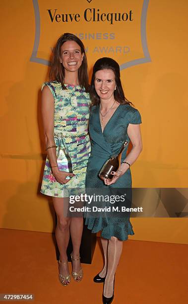 Emily Brooke , Founder & CEO of BLAZE and winner of the Veuve Clicquot New Generation Award, and Katherine Garrett-Cox, CEO of Alliance Trust and...