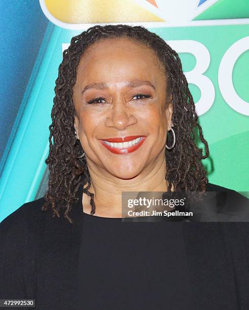 Actress S. Epatha Merkerson attends the 2015 NBC upfront presentation red carpet event at Radio City Music Hall on May 11, 2015 in New York City.