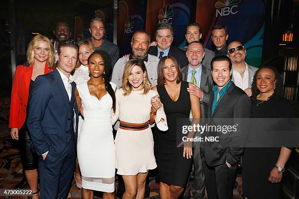 Upfront Presentation -- Red Carpet Arrivals -- Pictured: Laurie Holden, Eamonn Walker "Chicago Fire", Peter Scanavino, "Law & Order: Special Victims...