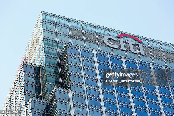 citi headquarters in london - citigroup stockfoto's en -beelden