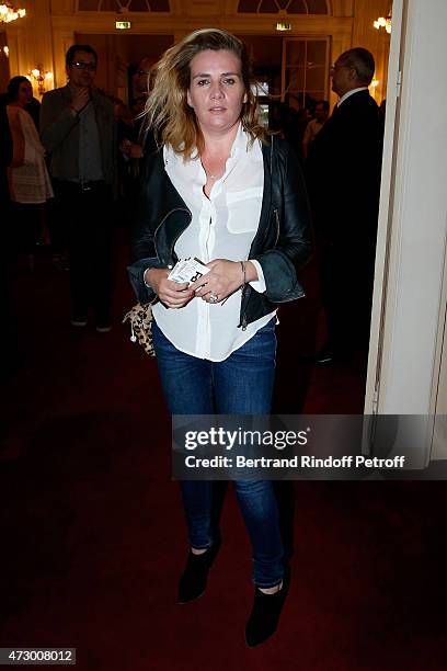 Singer Marie-Amelie Seigner attends the 'Open Space' : Theater Play at Theatre de Paris on May 11, 2015 in Paris, France.