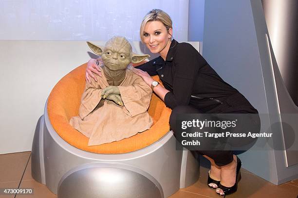 Katja Kuehne attends the Star Wars event at Madame Tussauds on May 11, 2015 in Berlin, Germany.