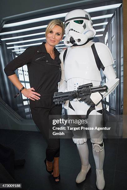 Katja Kuehne attends the Star Wars event at Madame Tussauds on May 11, 2015 in Berlin, Germany.