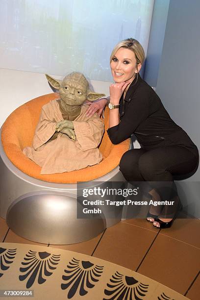 Katja Kuehne attends the Star Wars event at Madame Tussauds on May 11, 2015 in Berlin, Germany.