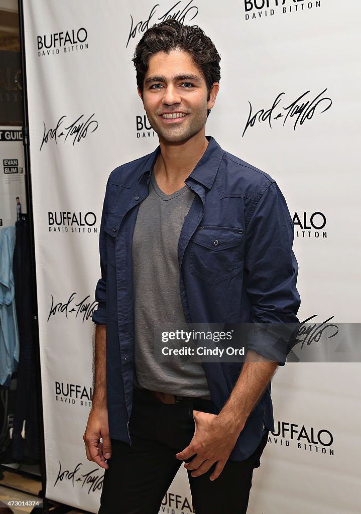 Lord & Taylor Hosts Actor And Buffalo Spokesperson Adrian Grenier