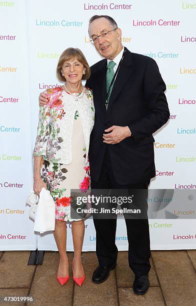 Betty Levin and John Levin attends the 2015 Lincoln Center spring gala honoring the Hearst Corporation at Lincoln Center on May 11, 2015 in New York...