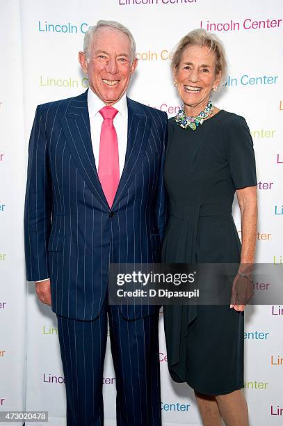 George Lazarus and Shelly Lazarus attend the Lincoln Center Spring Gala honoring The Hearst Corporation at Lincoln Center on May 11, 2015 in New York...