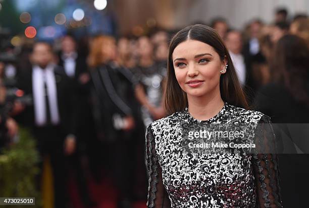 Miranda Kerr attends the "China: Through The Looking Glass" Costume Institute Benefit Gala at the Metropolitan Museum of Art on May 4, 2015 in New...