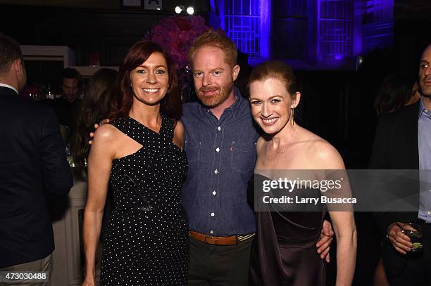 Kelly Preston, Jesse Tyler Ferguson and Mireille Enos attend the Entertainment Weekly and PEOPLE celebration of The New York Upfronts at The Highline...