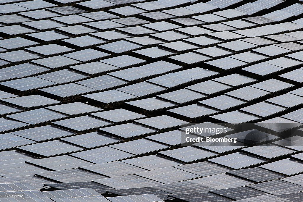 Aerial Views Of A Geoguem Solar Park Co. Power Plant