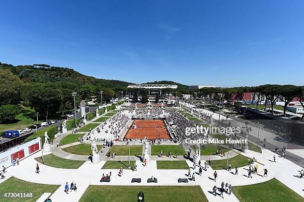 General view of the Pietrangeli court on Day Three of the The Internazionali BNL d'Italia 2015 at the Foro Italico on May 12, 2015 in Rome, Italy.