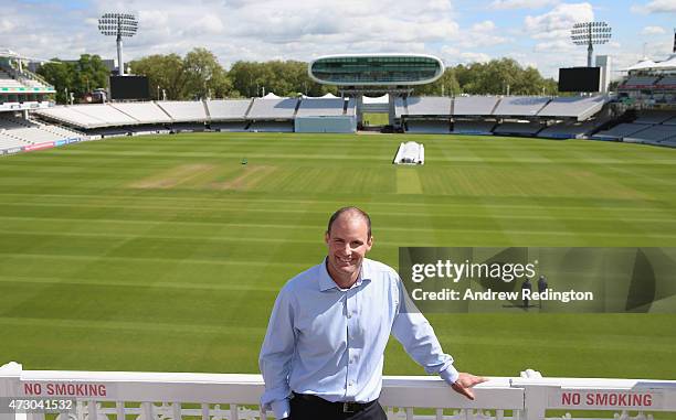 Andrew Strauss, England's new Director Of Cricket, is pictured during an ECB media opportunity at Lords on May 12, 2015 in London, England.