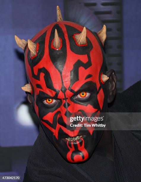 Wax figure of Star Wars character Darth Maul on display at 'Star Wars At Madame Tussauds' on May 12, 2015 in London, England.