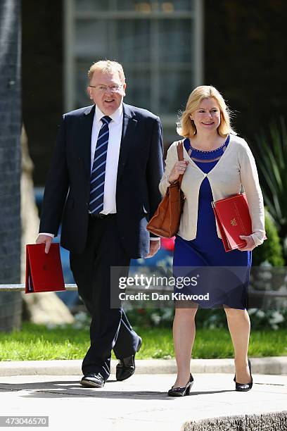 British International Development Secretary Justine Greening arrives for the first weekly cabinet meeting in Downing Street, on May 12, 2015 in...