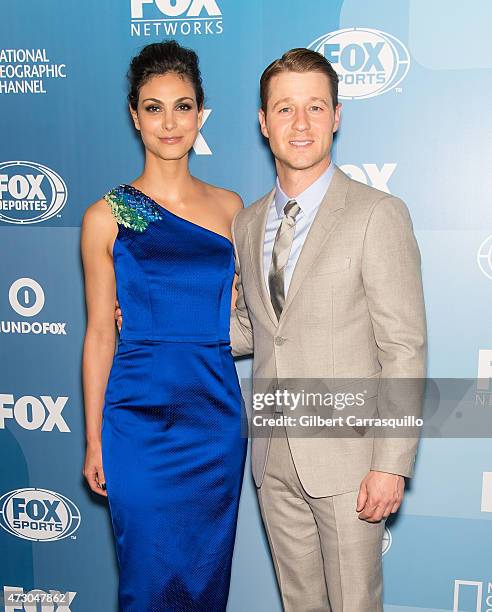 Actors Morena Baccarin and Benjamin McKenzie attend the 2015 FOX Programming Presentation at Wollman Rink, Central Park on May 11, 2015 in New York...