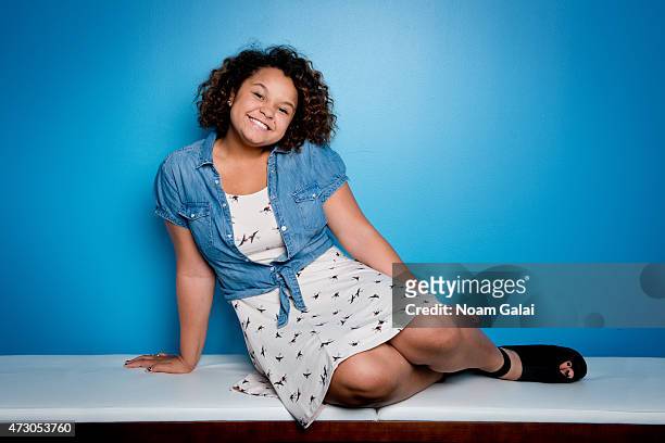 Singer Rachel Crow poses at a portrait shoot on June 13, 2012 in New York City.