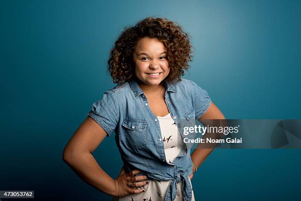 Singer Rachel Crow poses at a portrait shoot on June 13, 2012 in New York City.