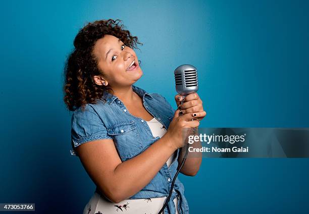 Singer Rachel Crow poses at a portrait shoot on June 13, 2012 in New York City.