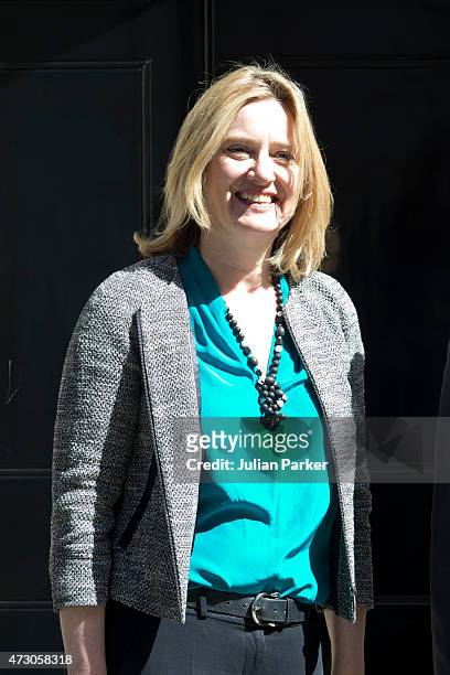 British Energy Secretary Amber Rudd attends the first Conservative Cabinet meeting of The new Government, at 10 Downing Street, on May 12, 2015 in...