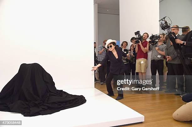 Yoko Ono attends the Yoko Ono: One Woman Show, 1960-1971 at Museum of Modern Art on May 12, 2015 in New York City.